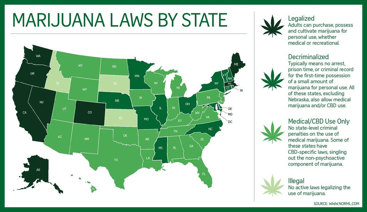 В каких штатах сша легализована марихуана как ускорить работу tor browser gidra