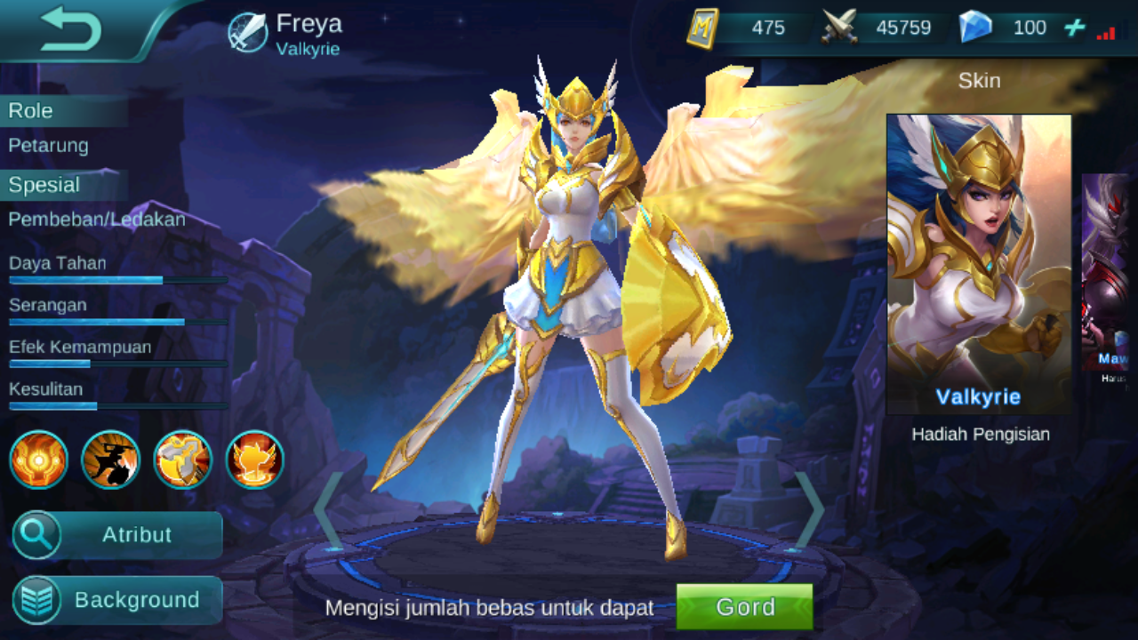 Войти в режим легенд. Фрея mobile Legends. Сборка Фрея mobile Legends. Фрея сборка боец мобайл. Скилы Фрейя