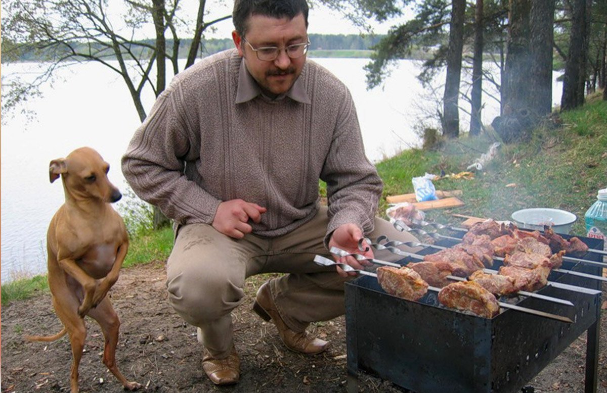 Приколы про шашлыки на природе