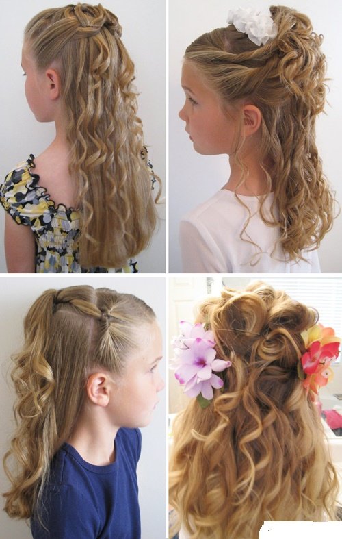 Прическа с локонами для девочки. Прически для девочек. Прическа на 1 сентября для девочки на длинные. Красивые причёски для девочек. Прическа из кудряшек для девочки.