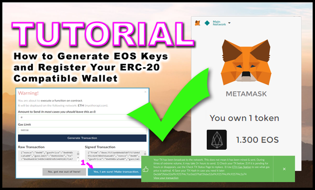 📌 TUTORIAL : How to Generate EOS Keys and Register Your ETH Address on ...