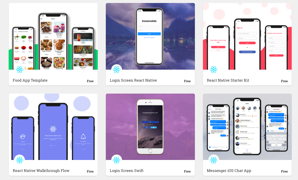 React templates. Шаблон native. React native app Template. React шаблон. React native boilerplate.