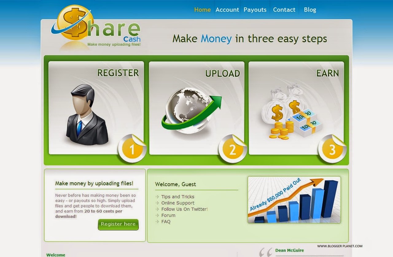 Easy money making. Sharecash. File uploader make money pay script.