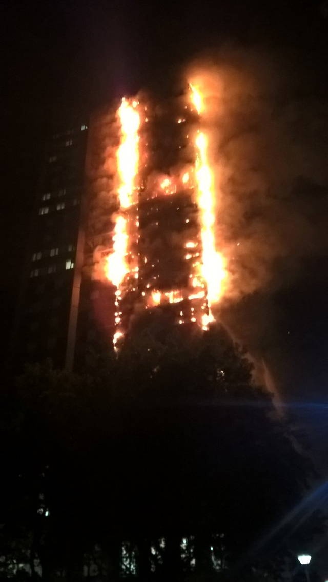 In London, a fire engulfed a 27-storey residential tower. — Steemit