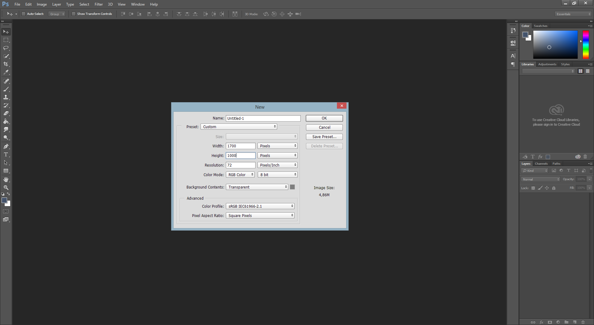 photoshop cc de yagli boya calismasi