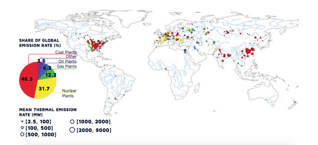 Карта альтернативных источников энергии мира