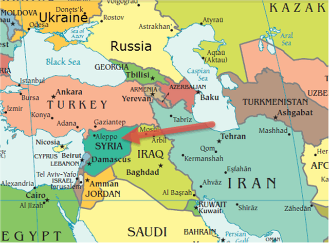 Граница турции и сирии карта