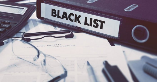 black list dari bank