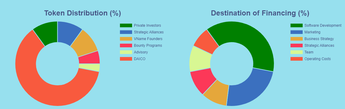 Token naming. Global distribution of private investments. Space marketing.