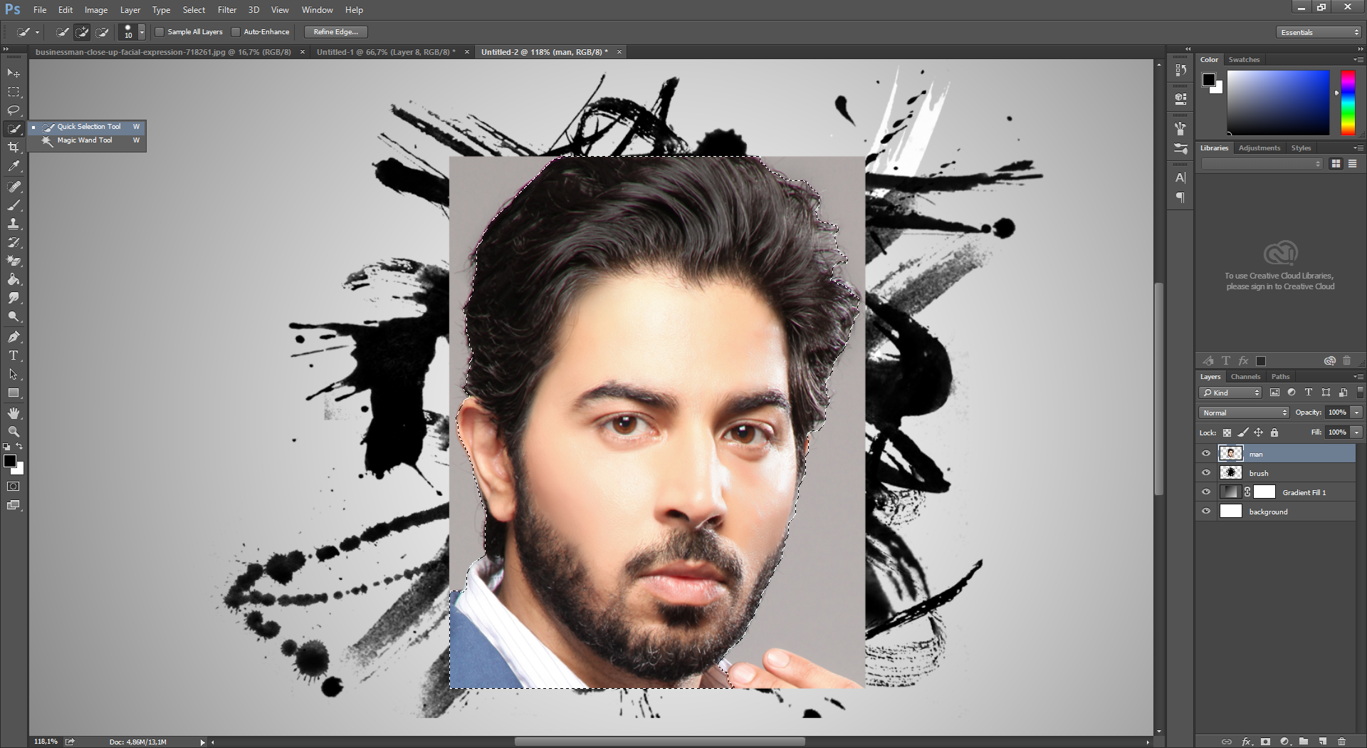 photoshop cc de firca calismasi