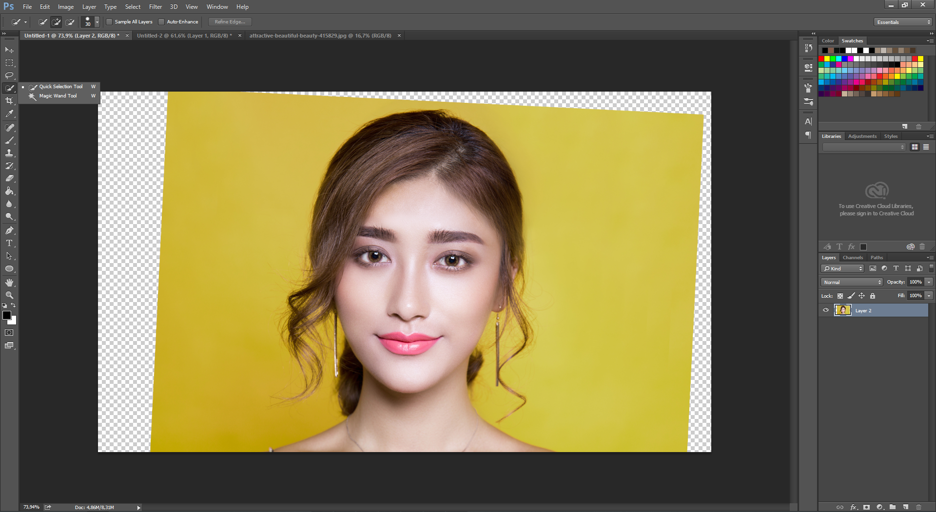 photoshop cc de portre cizimi 2