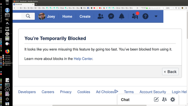 Blocked For Going Too Fast