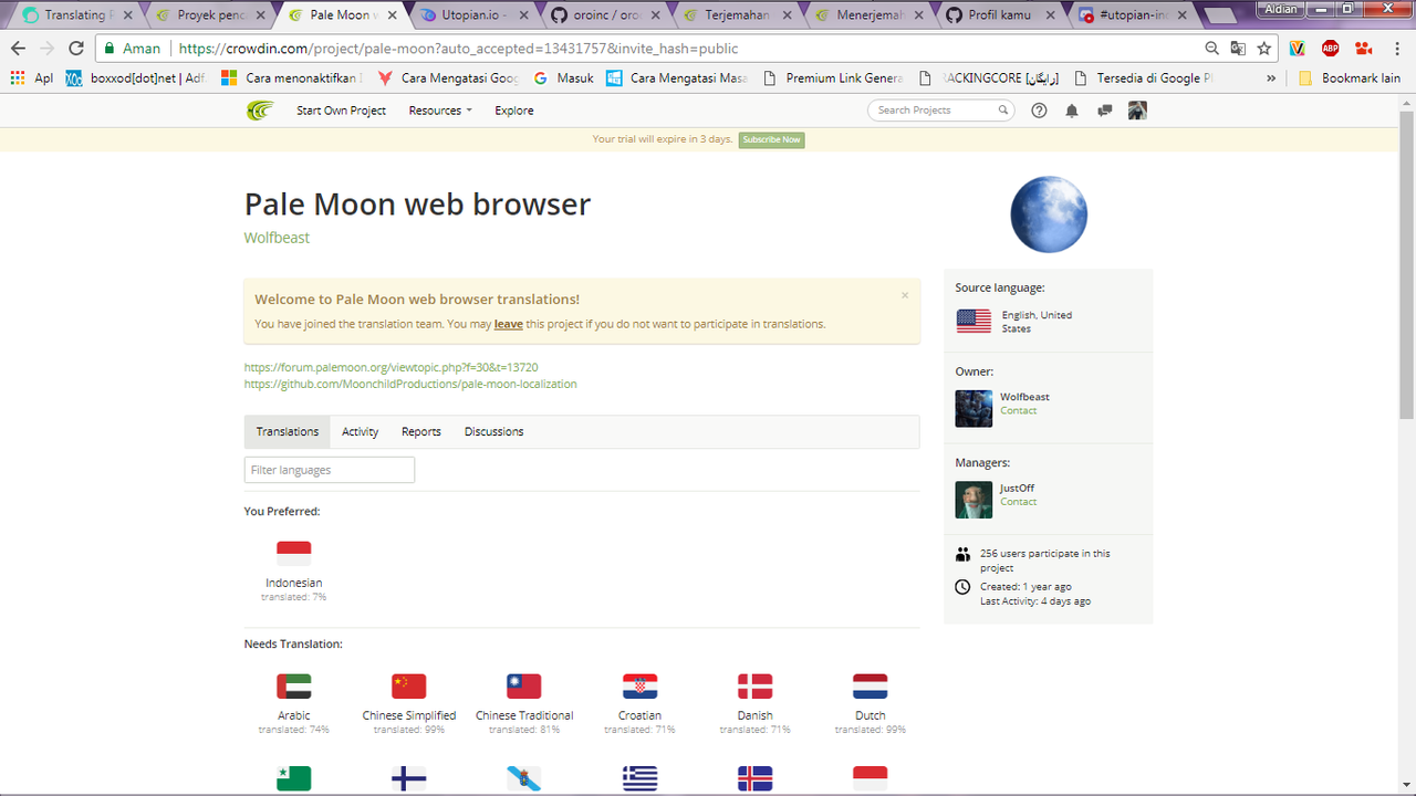 Into browser