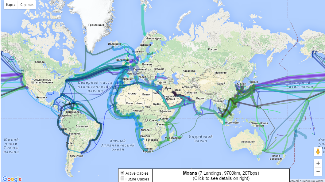 Карта интернета. Линии оптоволокна на карте. Карта интернет кабели через тихий океан. Карта ВОЛС В океанах. Карта волоконно-оптических кабелей.