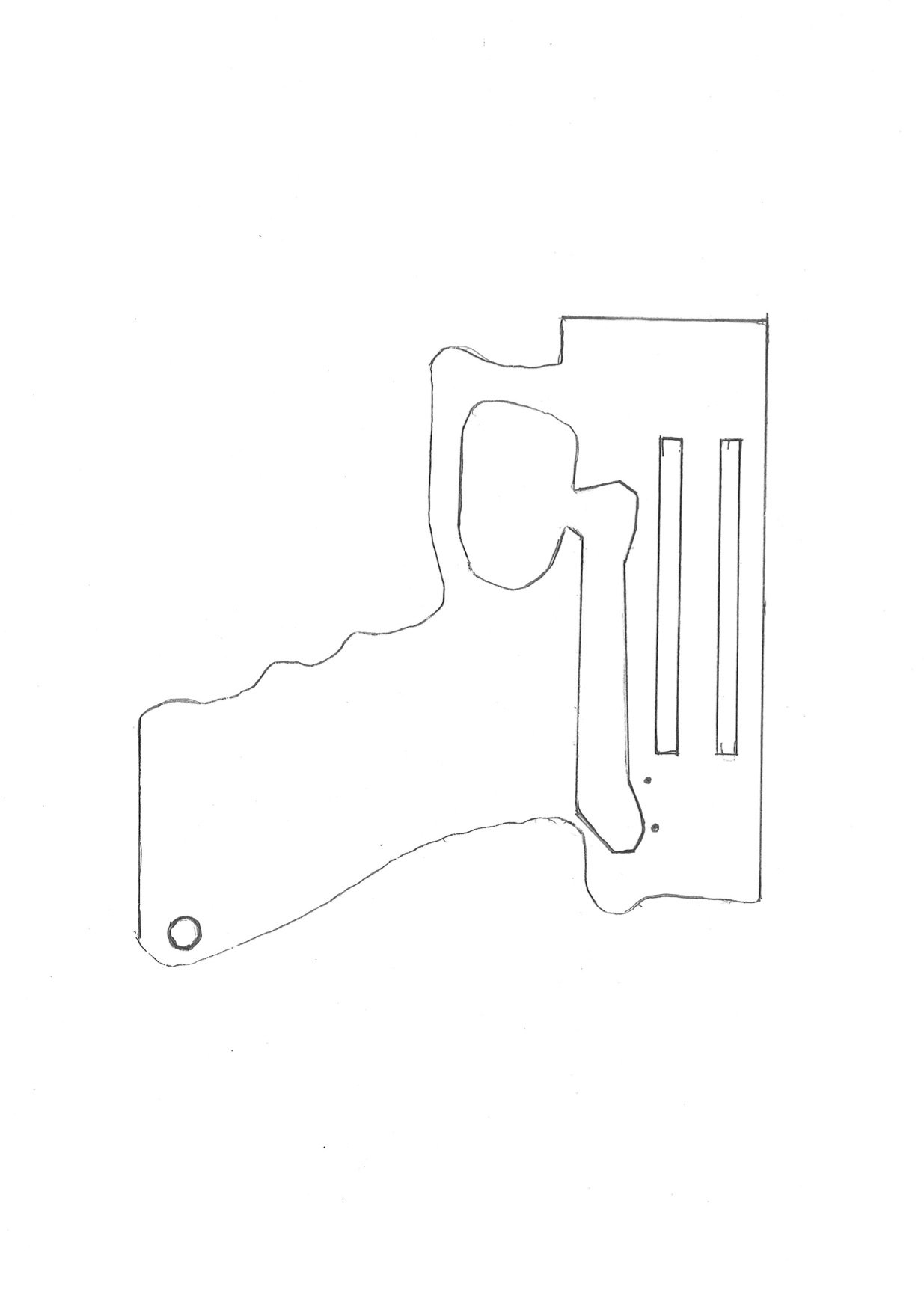 P250 резинкострел чертеж