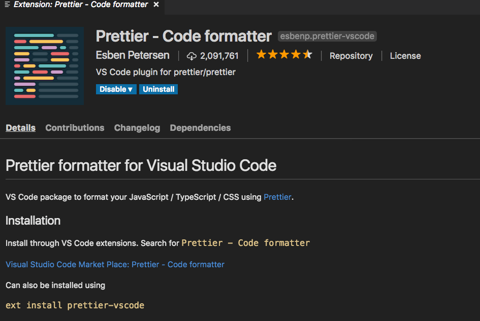 Prettier - code Formatter - Visual Studio. Prettier Formatter for Visual Studio code. Prettier vs code. Prettier vs code настройка.