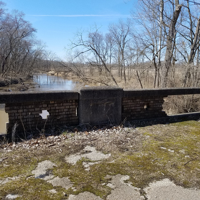View down the creek to the right