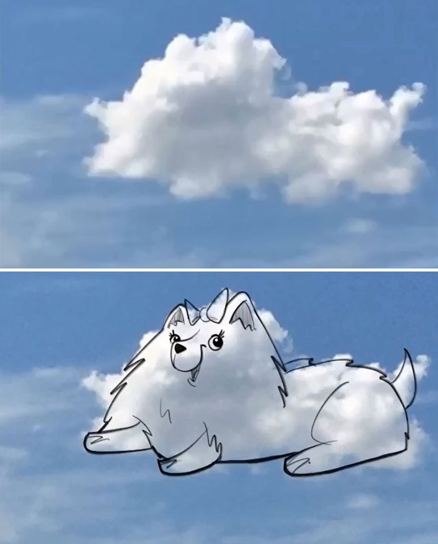 Обитатель облаков. Облако в виде кота. Облака в виде животных. Облачко в виде животных. Облака рисунок.