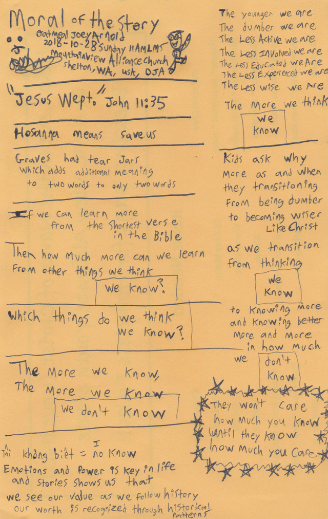 2018-10-28 Sunday Jesus Wept More We Know Church Ahab Power Emotion Lesson Moral of the Story.png