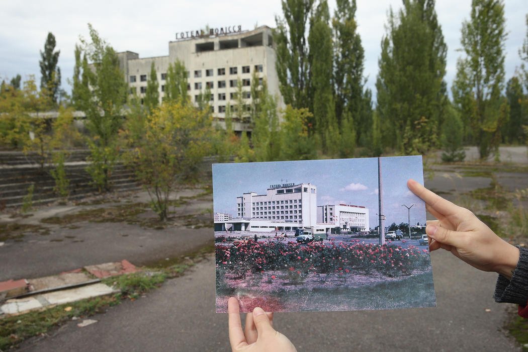 Фото города припять до и после аварии