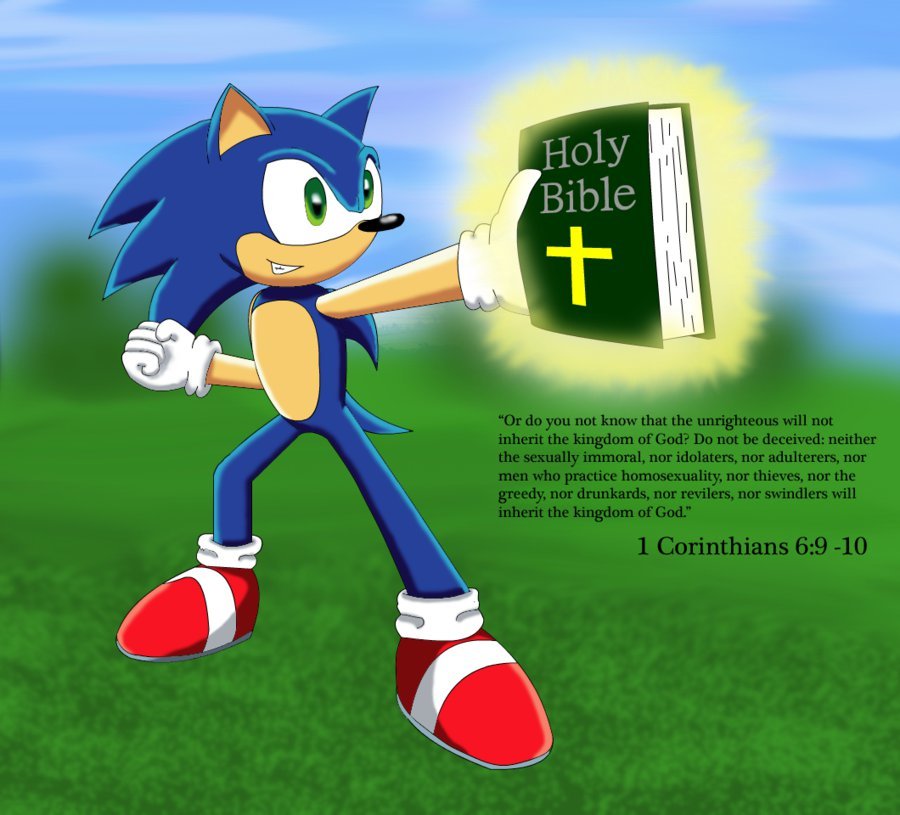 The Bizarre World of Christian Sonic the Hedgehog Fan Art.