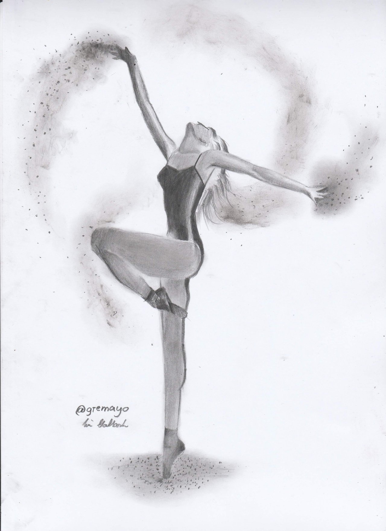 Балерина рисунок карандашом для начинающих