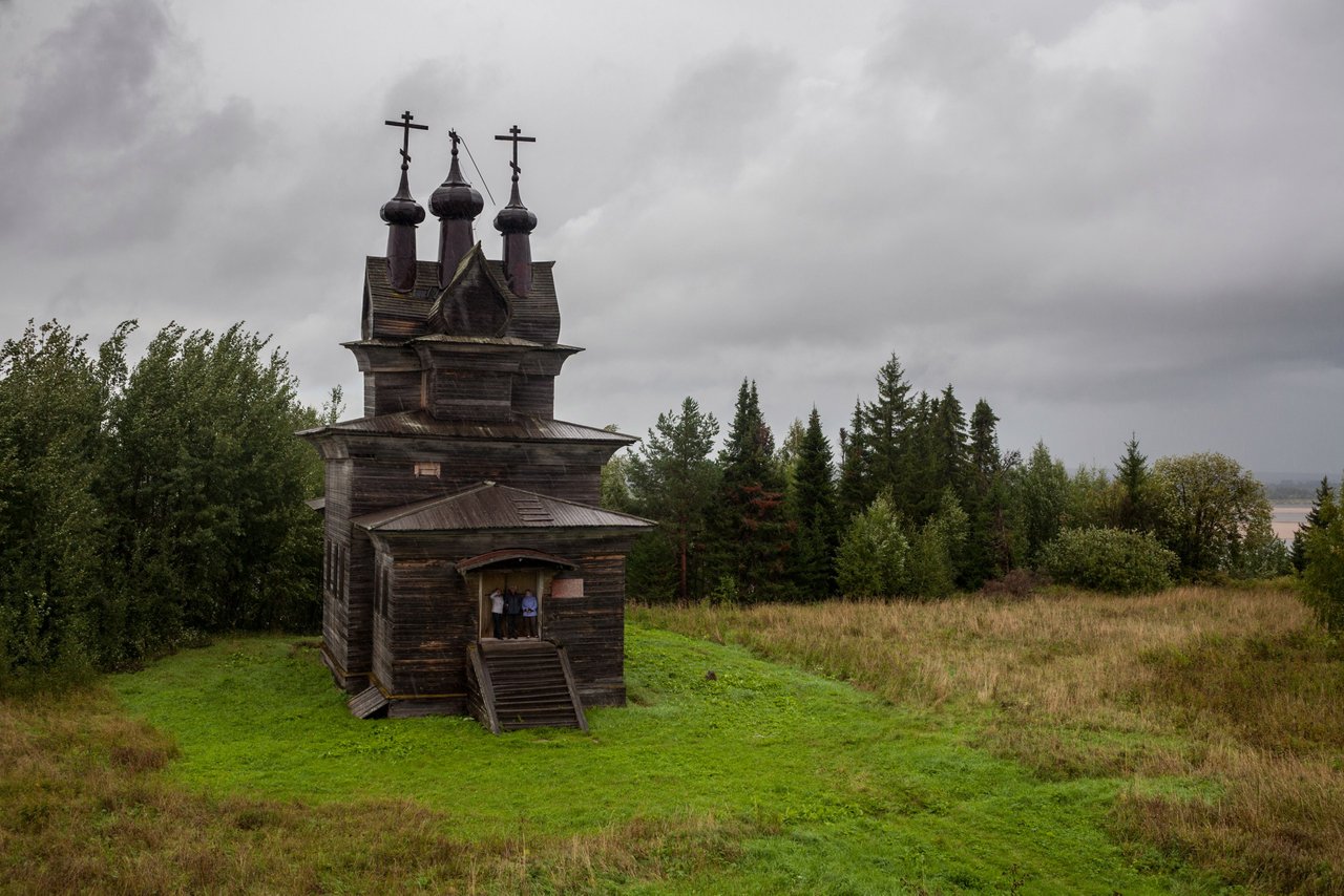 Пермогорье Архангельская область высокий берег