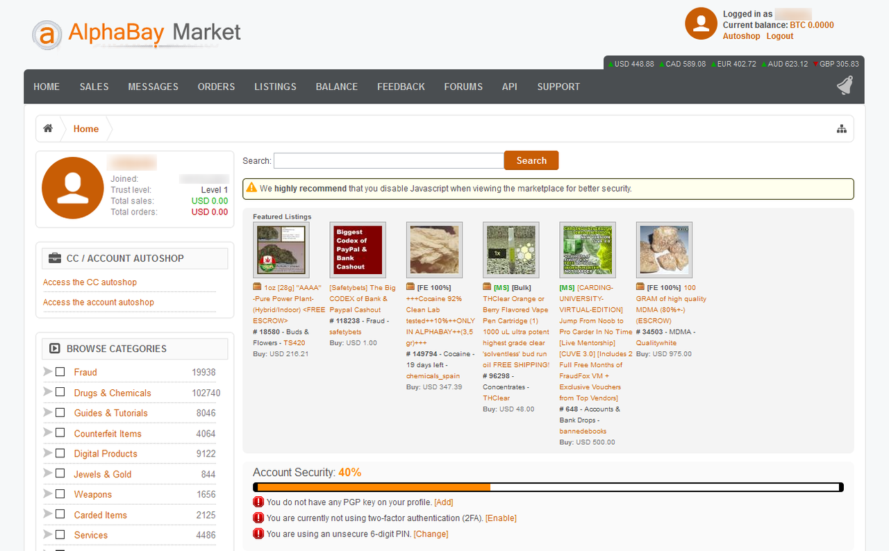 Tor marketplace