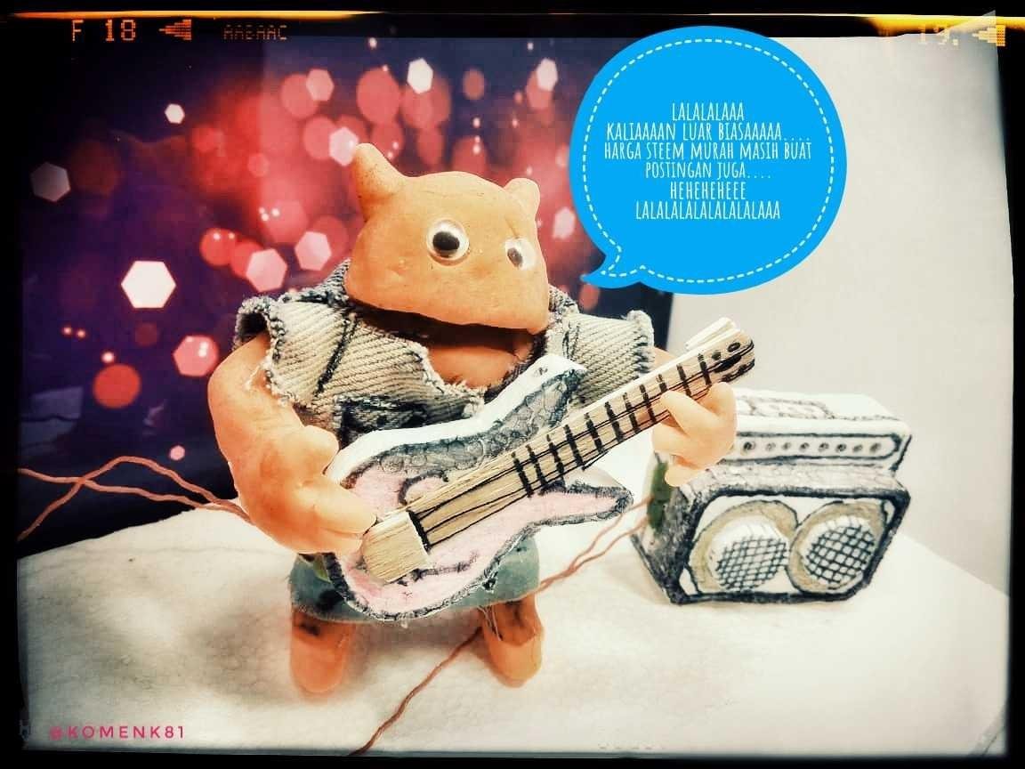 His friends sing songs