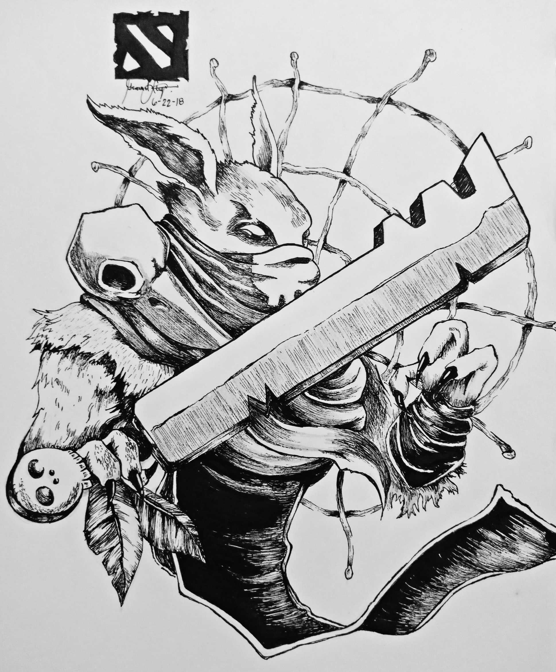 Рисунок мипо дота 2