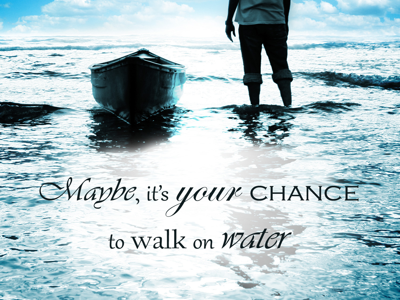 Walking Water. Walking in Water. I walk on Water. Water quotes.