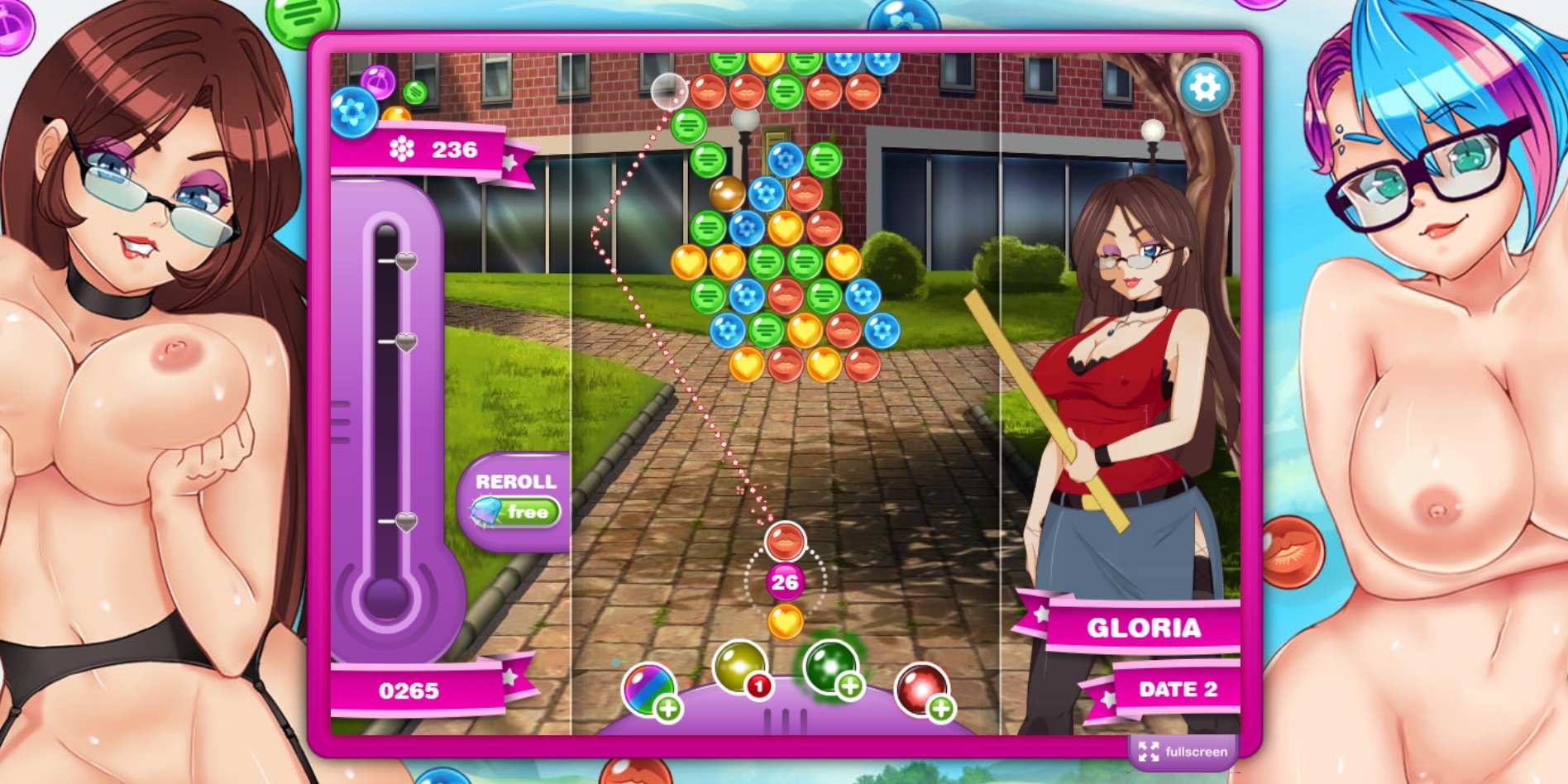 bubble date mania hentai dating sim puzzle game jackalope nutaku screenshot...