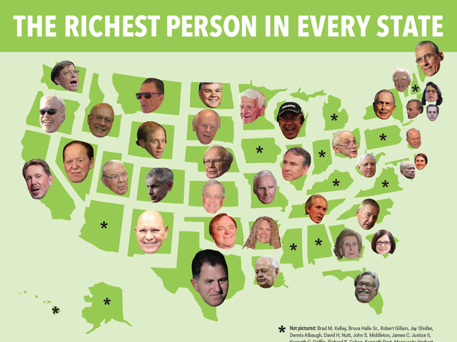 richest in each usa state