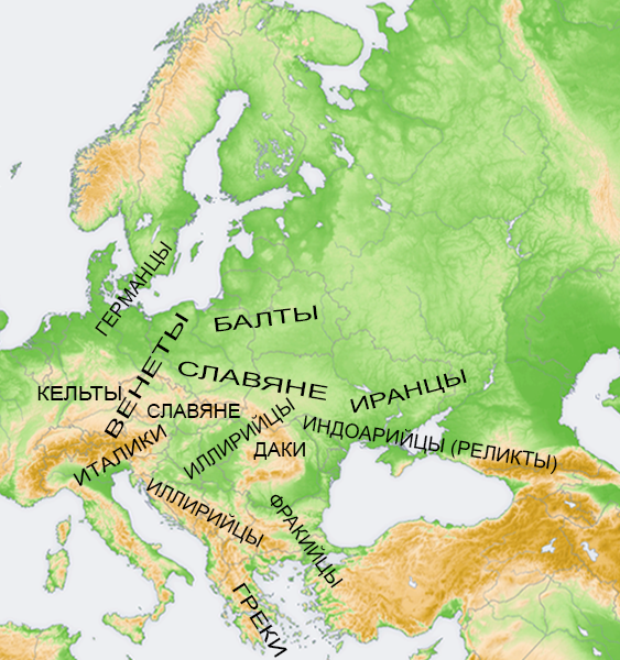 Германцы карта расселения