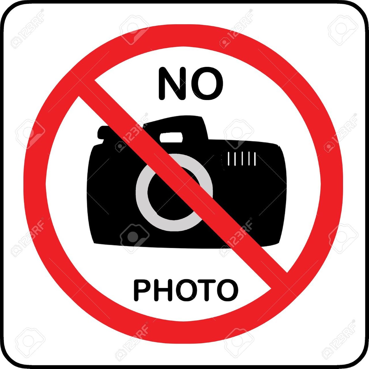 Allow images. Фото и видеосъемка запрещена. No photo sign. No Photography табличка. Картинка no picture.